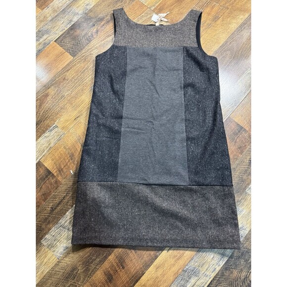 Bailey 44 Womens Colorblock Scoop Neck Short Tank Dress Black Brown Size M - Picture 1 of 6